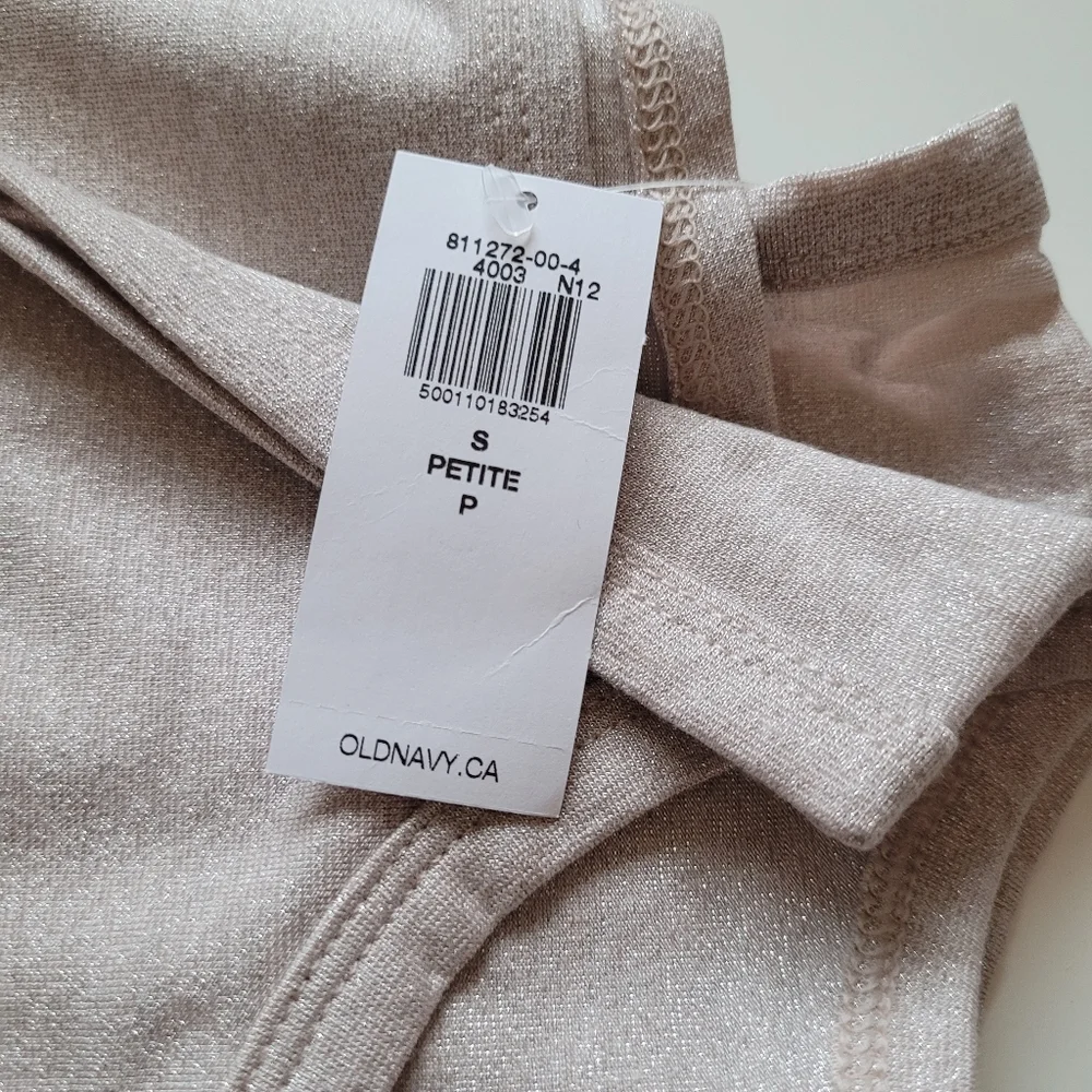 Pink Bamboo Sparkle NEW Old Navy Tank - Size Small Petite - Picture 8 of 10